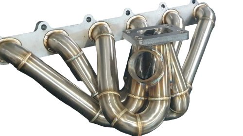 ONBOOST BA BF FG FGX XR6 Turbo T3/T4 HIGH Mount Exhaust Manifold 304SS TI STUDS