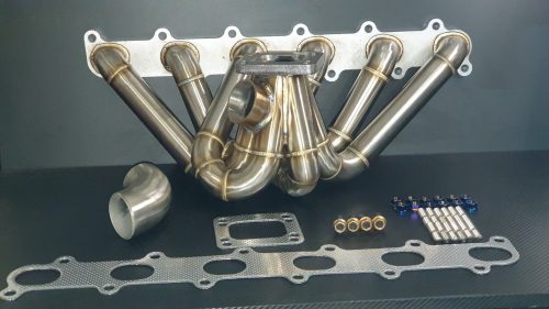 ONBOOST BA BF FG FGX XR6 Turbo T3/T4 HIGH Mount Exhaust Manifold 304SS TI STUDS - Image 3