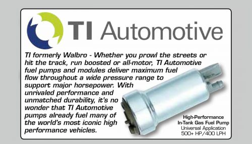 Genuine Walbro TI 525 lph E85 Fuel Pump Kit F90000285 - Image 8