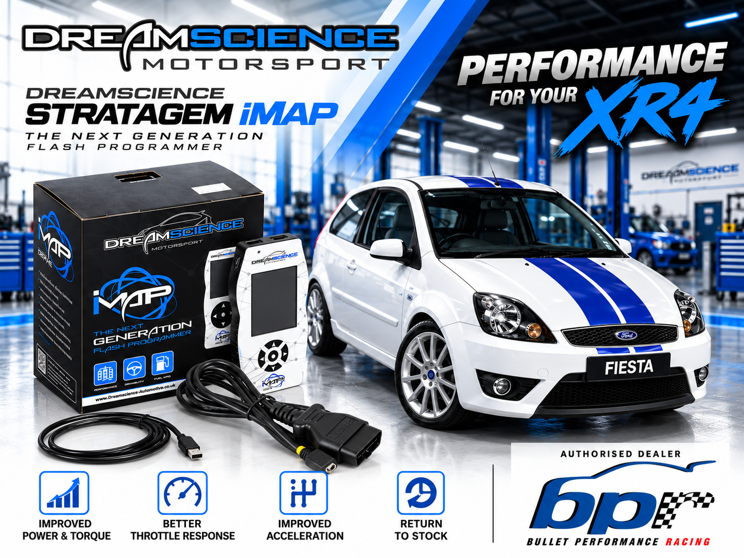 Dreamscience Stratagem iMap – Performance ECU Tuning Handset – Ford Fiesta XR4 2.0L ST150
