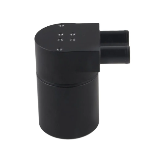 Oil Catch Can Tank Reservoir 350ml CNC High Performance Black Aluminum Alloy - Image 2