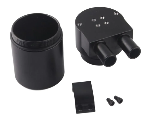 Oil Catch Can Tank Reservoir 350ml CNC High Performance Black Aluminum Alloy