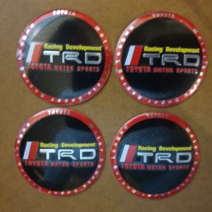 TRD Toyota Racing Developments - Motor Sports Wheel Centre Emblem -Self Adhesive