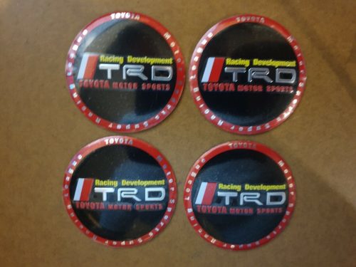 TRD Toyota Racing Developments - Motor Sports Wheel Centre Emblem -Self Adhesive