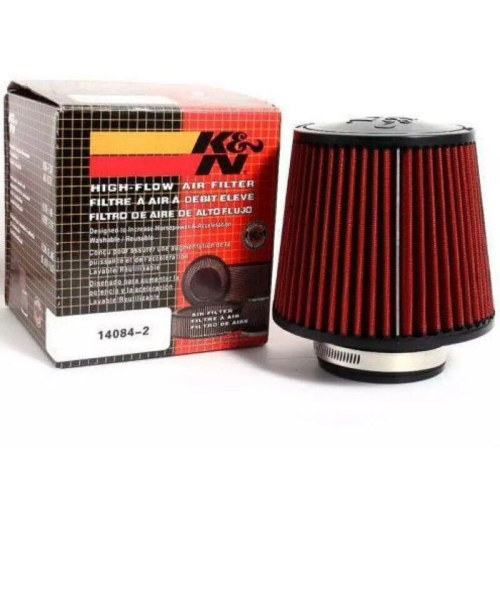 Universal High Flow Intake Air Filter 102mm 3In - Short Cone Tapered K＆N 14084-2
