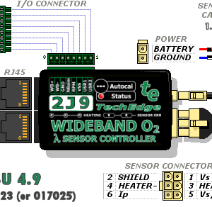 TechEdge 2J9 Wideband O2 Controller - Bosch LSU 4.9 Sensor