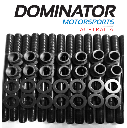 Dominator 12mm Head Stud Kit – Ford BA/BF/FG/FGX Falcon I6 Barra | 220,000+ PSI Rated