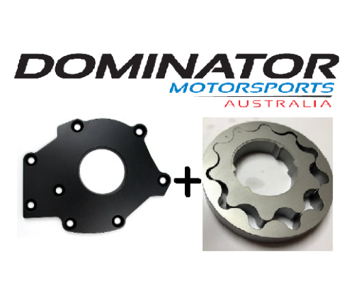 Dominator Ford Barra 4340 Billet Oil Pump Gears & 4340 Billet Backing plate deal