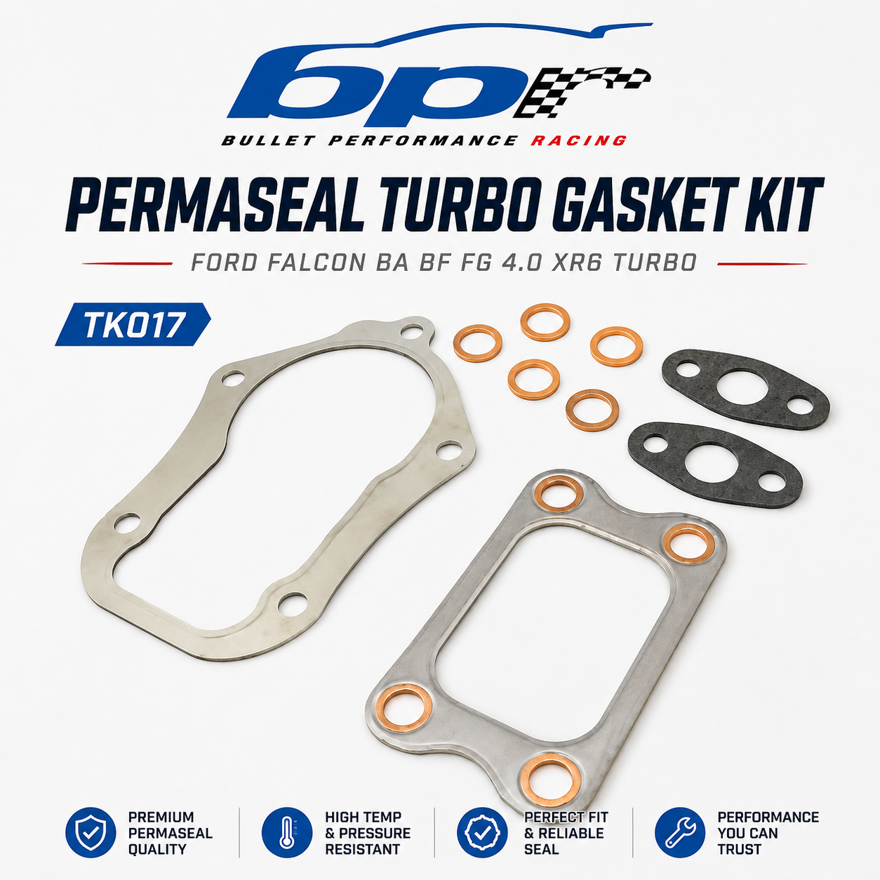 PERMASEAL TURBO GASKET KIT FOR FORD FALCON BA BF FG 4.0 XR6 TK017