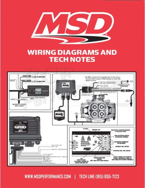 MSD Ignition Wiring Diagrams & Tech Notes Guide 9615