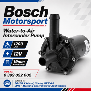 Bosch Motorsport 1200LPH Intercooler Water Pump – Miami, GT500 & Mustang Supercharged