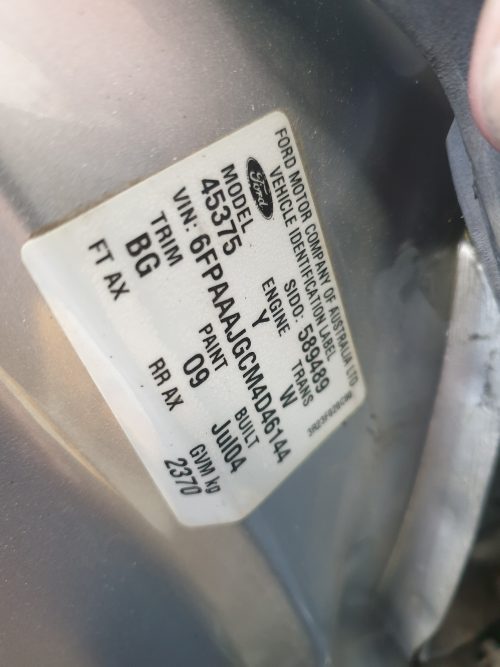 2004 Ford BA2 XR6T Ute 4.0L Auto 223929kms- VIC - Ring Matt 0418102616 - Image 6