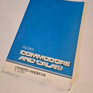 Genuine Holden VL Service Owners Manual Handbook - NO OWNERS DETAILS - CALAIS SV88 SS GROUP A TURBO BT1 BROCK