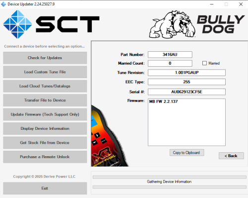 SCT X3 SF3 POWER FLASH TUNER - 3416AU Model Chevy, GMC, Hummer, Pontiac Gas Cars, Trucks & SUV's (New Old Stock) - Image 3