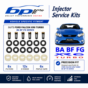 Bosch/Ford Fuel Injector Repair Kit – Pintle, O-Rings, Filters for, 6-Cylinder, Turbo XR6, FPV