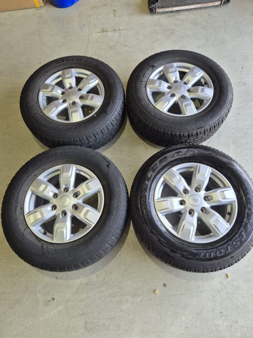 2017 Ford Ranger Everest PX XL XLT XLS - 17x8.0 Genuine Alloy Rims Wheels & Tyres 4pcs - Silver - Image 2