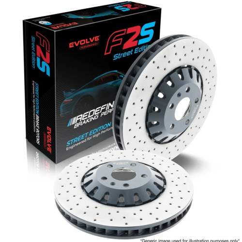 FPV FG Falcon 355mm Front Bremtec Evolve F2S Performance Brake Rotors - BDR90121EV - Sold as Pair