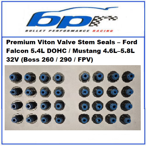 Premium Viton Valve Stem Seals – Ford Falcon 5.4L DOHC / Mustang 4.6L–5.8L 32V (Boss 260 / 290 / FPV) Set of 32