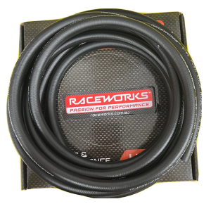 RaceWorks AN-6 Push Lock Rubber Hose - RWH-400-06-5M