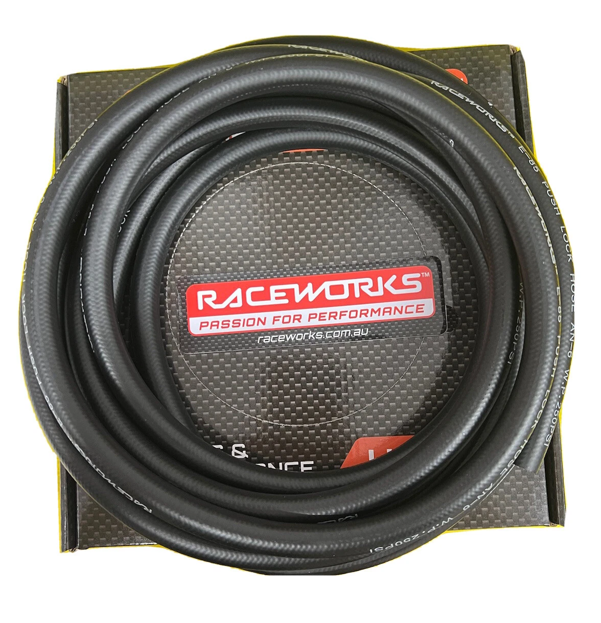 RaceWorks AN-8 Push Lock Rubber Hose - RWH-400-08-5M