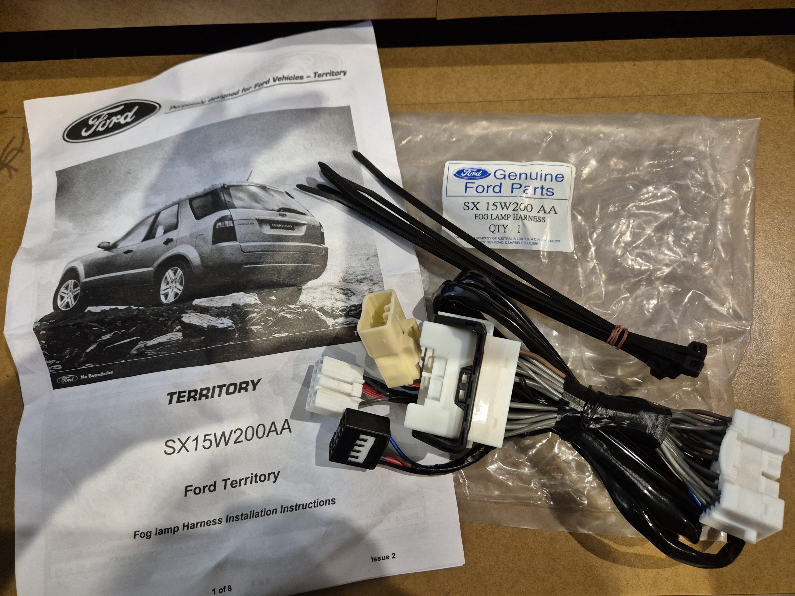 Genuine Ford Territory SX 2004–2005 TX TS Fog Lamp Harness Kit – SX15W200AA