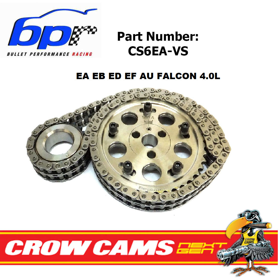Crow Cams EA EB ED EF AU Falcon 4L Vernier Cam Gear Timing Set CS6EA-VS