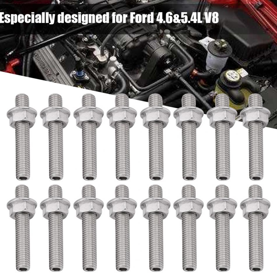 BA BF FG Ford 5.4 Boss 260 290 Stainless Steel Exhaust Manifold Stud Kit – 16 Pcs - Image 2