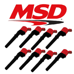 MSD 82448 Blaster Ignition Coils – Red – 8 Pack – 2004–2008 Ford Boss 260 / 290 / 315 V8 5.4L 4V