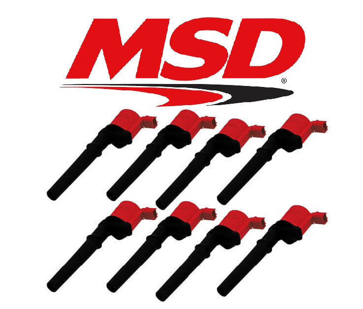 MSD 82448 Blaster Ignition Coils – Red – 8 Pack – 2004–2008 Ford Boss 260 / 290 / 315 V8 5.4L 4V