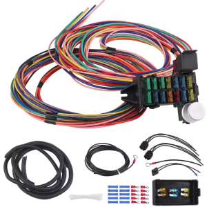 Universal 14 Circuit Wiring Harness with Fuse Box – Muscle Car / Hot Rod / Street Rod