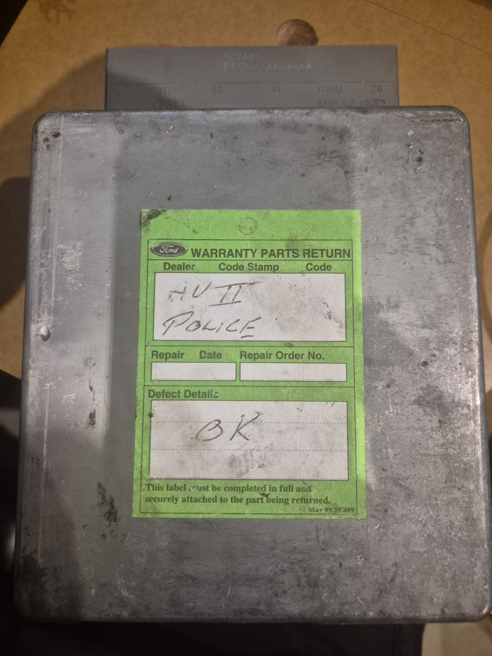 Ford AU2 Falcon XR6 4.0L POLICE OPT20 - EEC-V Electronic Engine Control Module - 12ED - ETV-734 - Image 4
