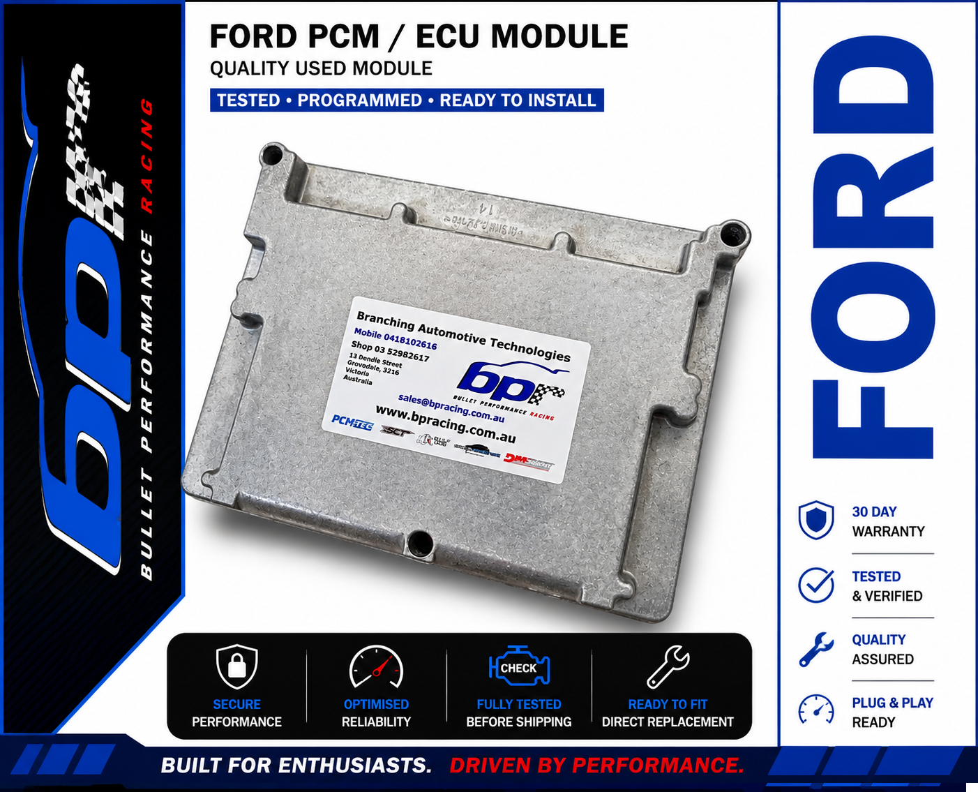 Genuine Ford APS-232 PCM ECU – FG Falcon 4.0L Barra N/A BTR 5-Speed Automatic