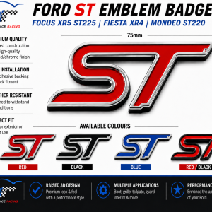 Ford ST Emblem Badge Performance Decal Focus Feista Mondeo ST225 ST220 XR4 XR5