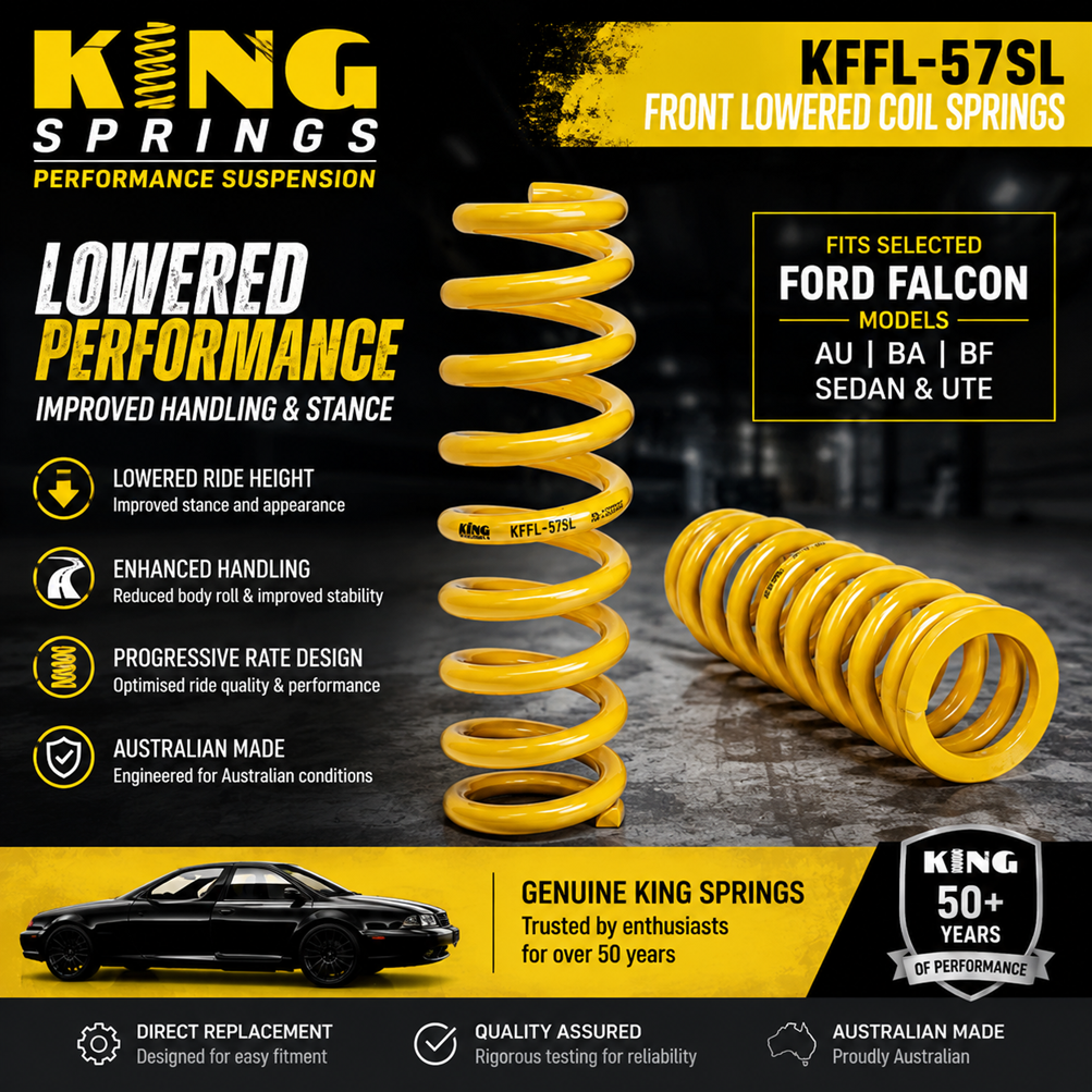King Springs KFFL-57SL Front Lowered Coil Springs – Ford Falcon – Used